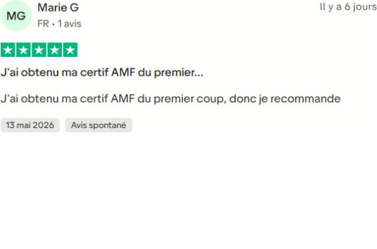 Avis Trustpilot de Marie G